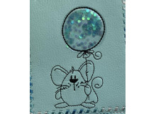 Stickdatei - Doodle Maus mit Ballon